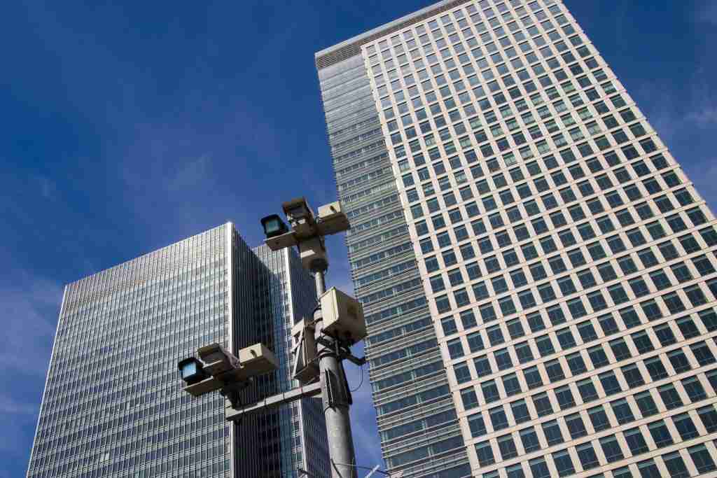 CCTV cameras in the city