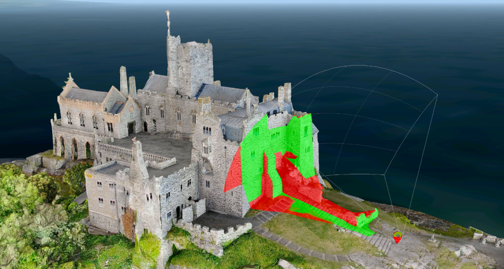St Michael’s Mount 3D model from Devon and Cornwall Police Drone Unit.