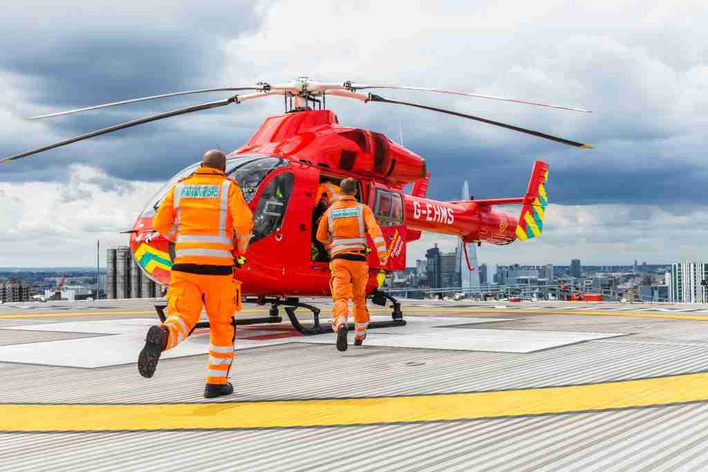 Paramedics board London's Air Ambulance