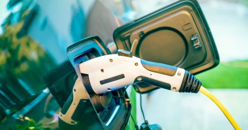 Electric Vehicle being charged