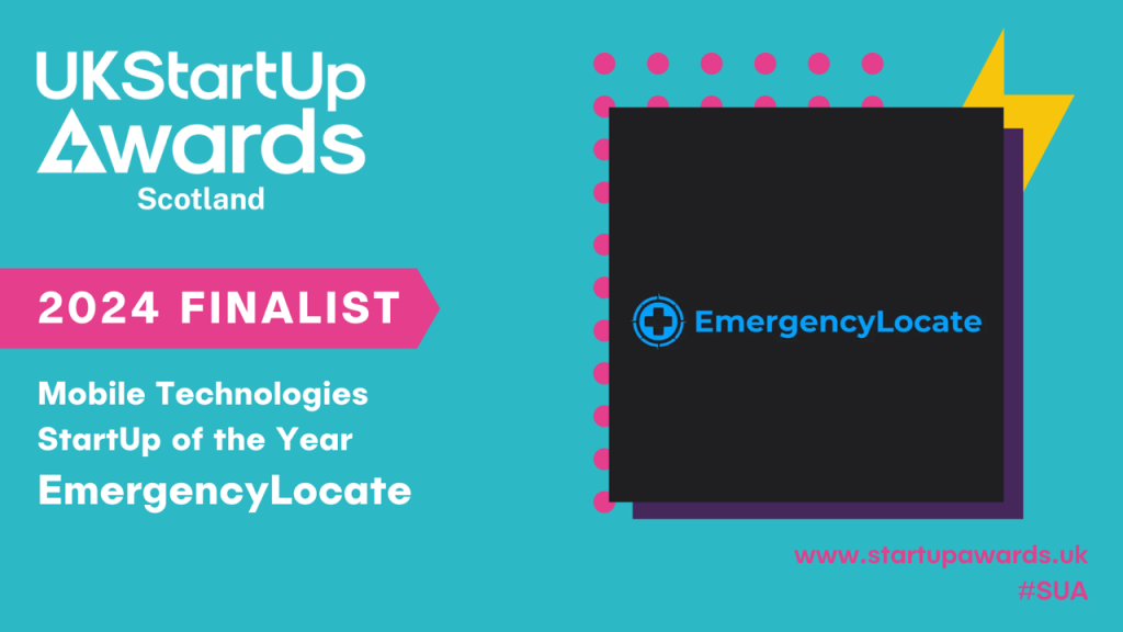 Emergency Locate - Mobile Technologies StartUp of the Year logo