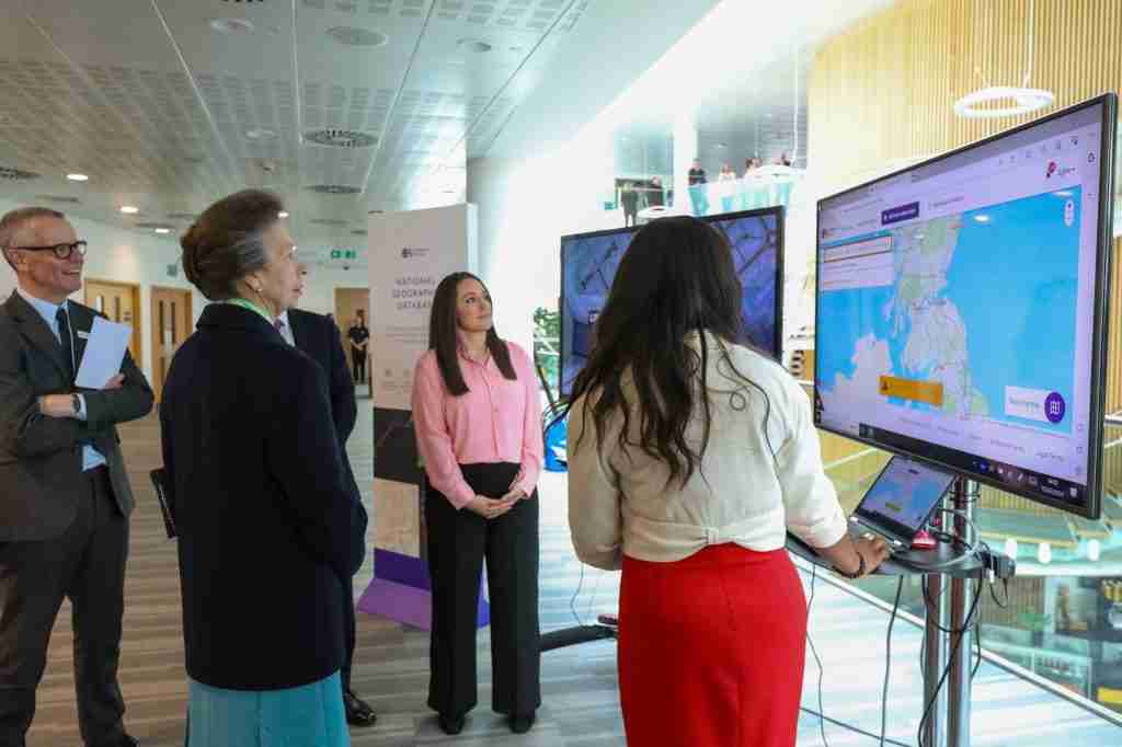 HRH The Princess Royal was shown the new tool at a recent showcase. Photo credit: OS