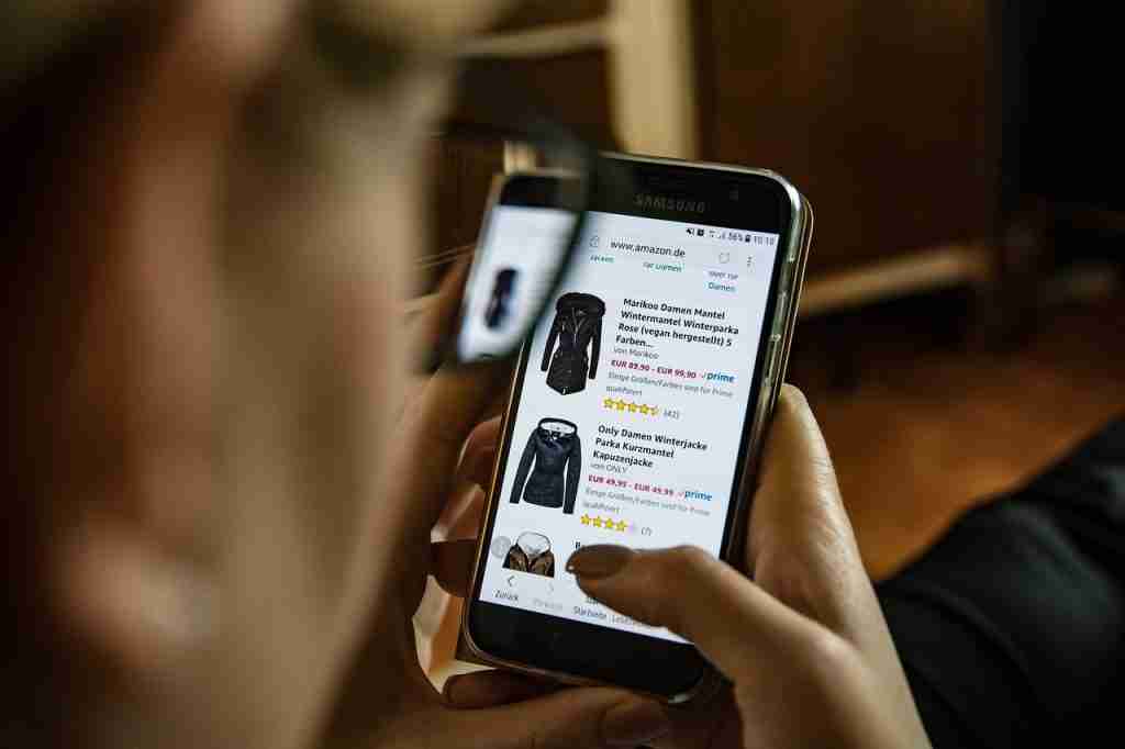 Online shopping generic stock image
