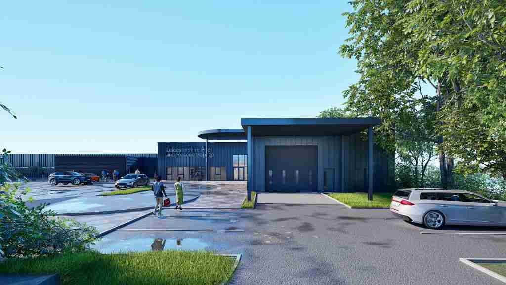 A CGI of Leicestershire Fire and Rescue Service's planned training & development centre. Image credit: Leicestershire Fire and Rescue Service.