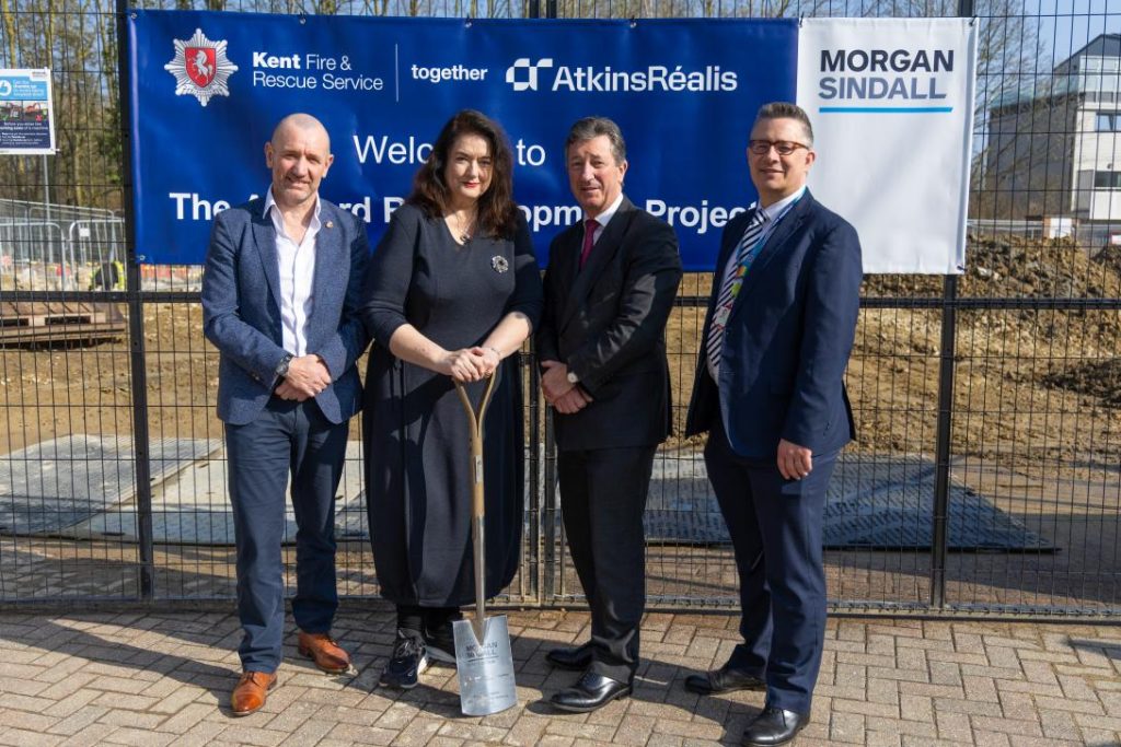 Kent fire service breaks ground on new firefighter training facility in Ashford
