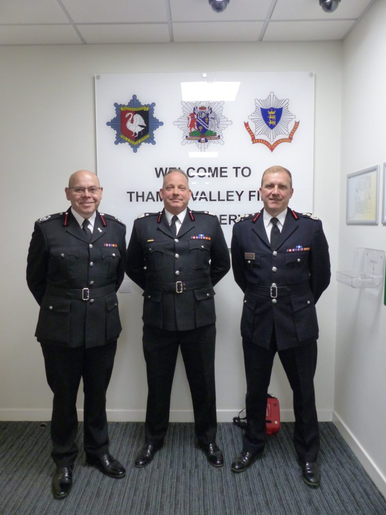 Simon Tuffley (Bucks Deputy Chief Fire Officer) – Mike Adcock (Oxfordshire interim Deputy Chief Fire Officer) – Wayne Bowcock (Berkshire Chief Fire Officer).