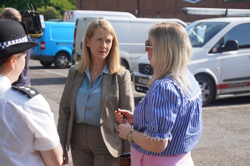Sussex Police & Crime Commissioner Katy Bourne (centre).