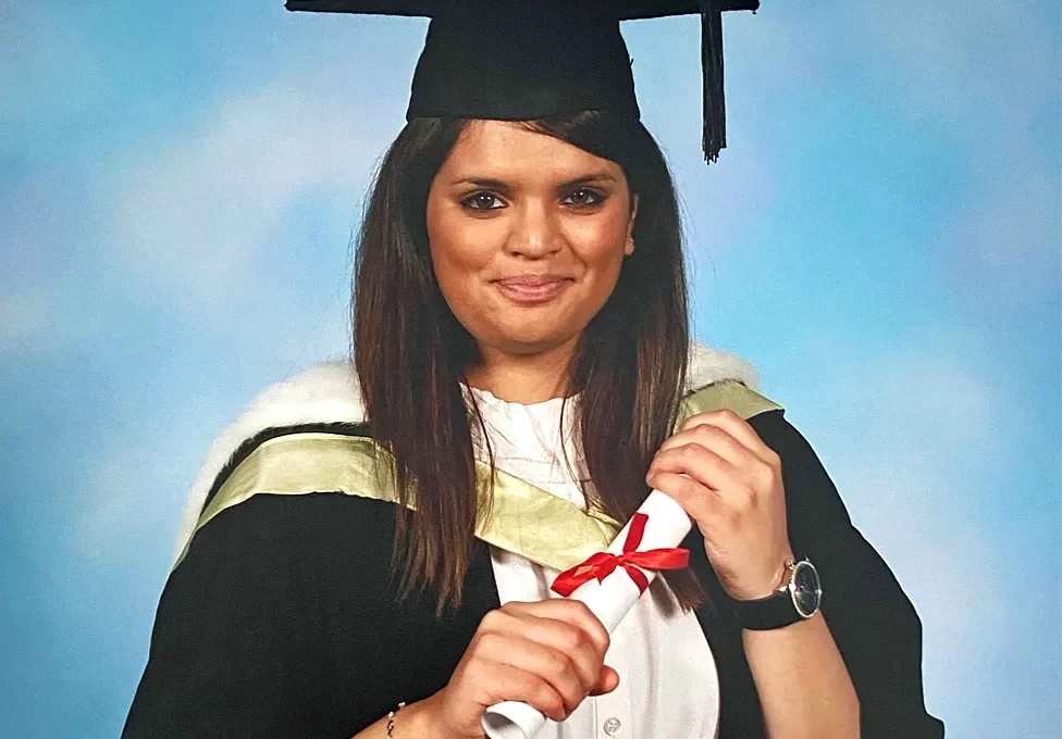 Pictured: Fawziyah Javed, who was a victim of 'honour'-based abuse and ultimately killed by her husband in 2021. Image credit: Karma Nirvana.