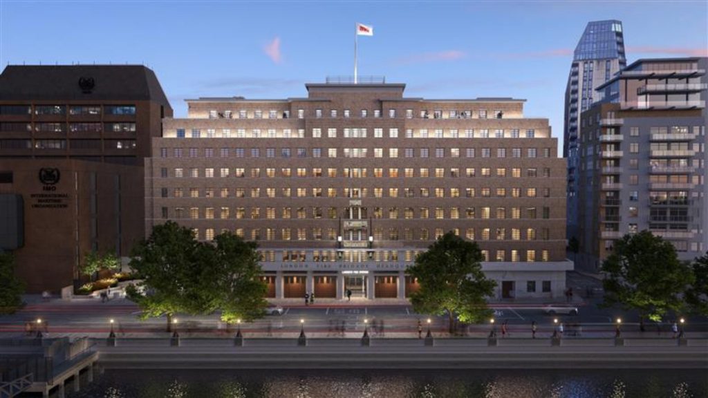 Architects view of the new London Fire Brigade HQ. Photo credit: LFB.